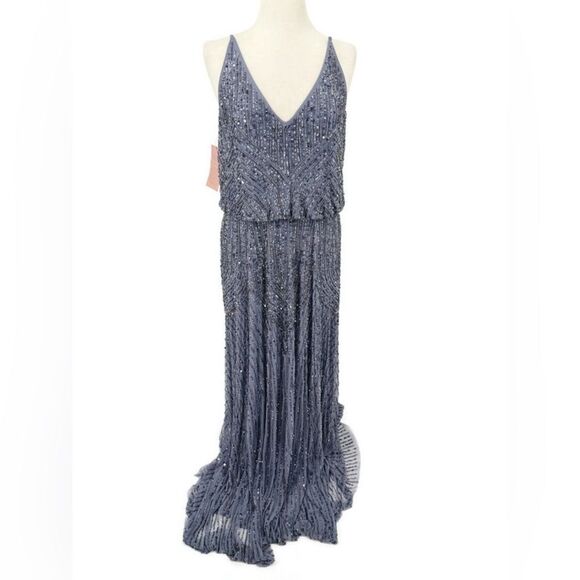 BHLDN Fidelia Beaded Maxi Dress/Gown‎ Sz 16 NWT - Picture 6 of 15